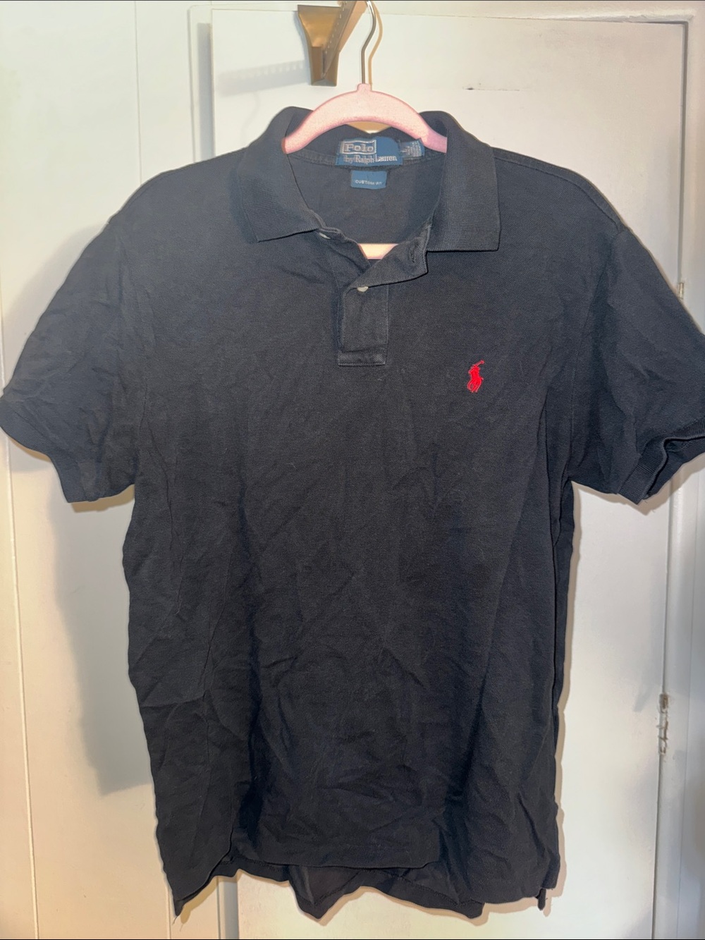 Polo by Ralph Lauren Black Polo with Red Pony Logo